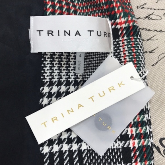 Trina Turk Habanero 2 Plaid Single-Button Blazer - Picture 6 of 6